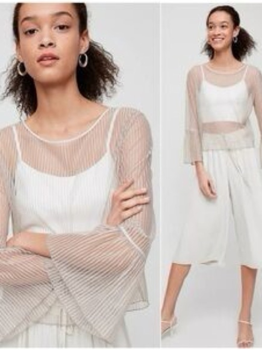 Aritzia White Humbert Blouse S